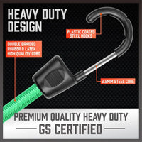 30-Piece Premium Bungee Cord Assortment Includes 10 to 40 Bungee Cords, Canopy Ties & Tarp Clips Kings Warehouse 