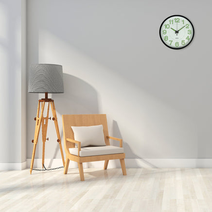 305mm Luminous Wall Clock Glow In The Dark Silent Quartz Indoor Home Modern Clock living room KingsWarehouse 