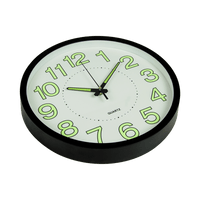 305mm Luminous Wall Clock Glow In The Dark Silent Quartz Indoor Home Modern Clock living room KingsWarehouse 