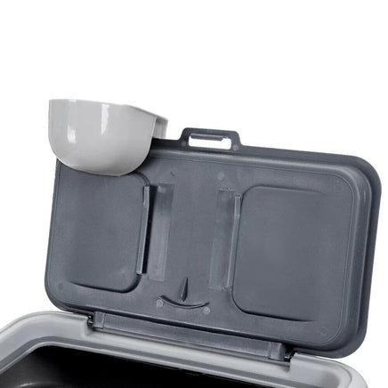 30L Pet Dogs Puppy Food Storage Storer Container w/ Scoop Grey Kings Warehouse 