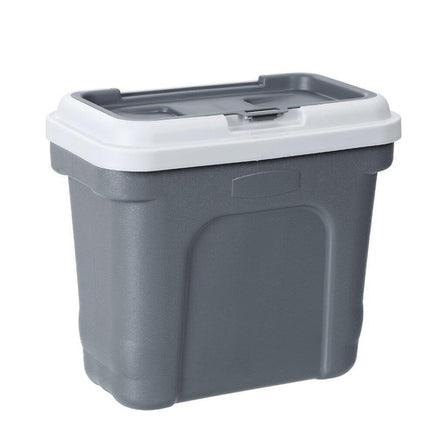 30L Pet Dogs Puppy Food Storage Storer Container w/ Scoop Grey Kings Warehouse 
