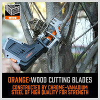 34-Piece Reciprocating Saw Blade Set Wood and Metal Cutting Blades with Storage Pouch Kings Warehouse 