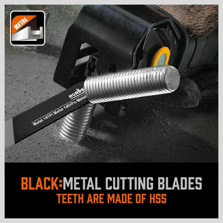 34-Piece Reciprocating Saw Blade Set Wood and Metal Cutting Blades with Storage Pouch Kings Warehouse 