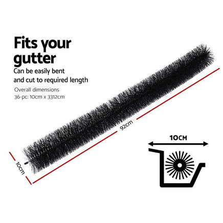 36 Pcs Gutter Brush Guard 92cm X 10cm Length Leaf Twigs Filter Home Garden Kings Warehouse 