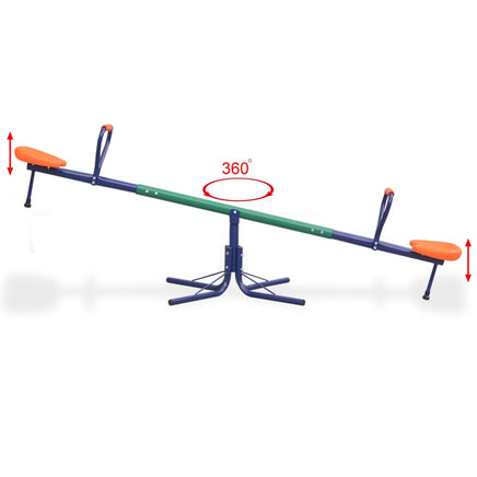 360-Degree Rotating Seesaw Orange Kings Warehouse 
