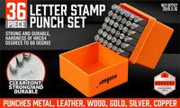 36Pc 6mm Number & Capital Letter Stamp Set Punches Metal Plastic Wood Leather Kings Warehouse 