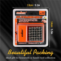 36Pc 6mm Number & Capital Letter Stamp Set Punches Metal Plastic Wood Leather Kings Warehouse 