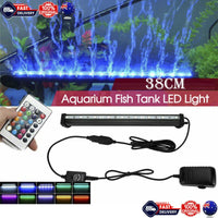 38cm LED Aquarium Lights Submersible Air Bubble RGB Light for Fish Tank Underwater Kings Warehouse 