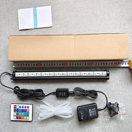 38cm LED Aquarium Lights Submersible Air Bubble RGB Light for Fish Tank Underwater Kings Warehouse 