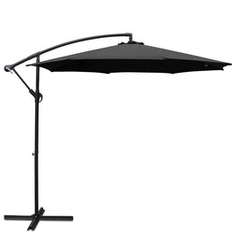 3M Cantilevered Outdoor Umbrella - Black Kings Warehouse 