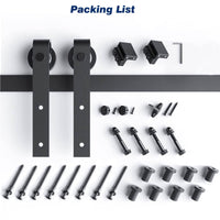 3m Heavy Duty Sliding Barn Single Door Hardware Kit Damper Track Rail Roller System Kings Warehouse 