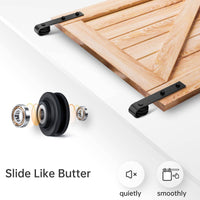 3m Heavy Duty Sliding Barn Single Door Hardware Kit Damper Track Rail Roller System Kings Warehouse 