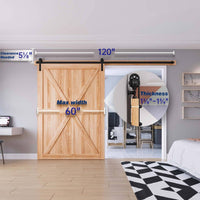 3m Heavy Duty Sliding Barn Single Door Hardware Kit Damper Track Rail Roller System Kings Warehouse 