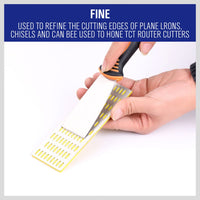 3Pc Diamond Sharpening Stone Whetstone Sharpener Set Scissors Knife With 3 Grits Kings Warehouse 