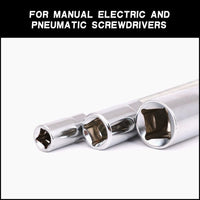 3PC Flexible Socket Extension Bars Shaft Set 1/2" 1/4" 3/8" Drive 10" 8" 6" Long Kings Warehouse 