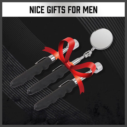 3Pc Magnetic Pick Up Tool & Swivel Inspection Mirror Telescoping Rod Heavy Duty Kings Warehouse 