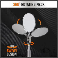 3Pc Magnetic Pick Up Tool & Swivel Inspection Mirror Telescoping Rod Heavy Duty Kings Warehouse 