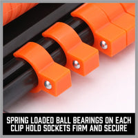 3Pc Socket Rails 66 Socket Holder Space Organiser Garage Rack 1/4" 3/8" 1/2" Kings Warehouse 