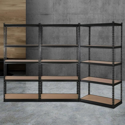 3x0.7M Warehouse Shelving Racking Storage Garage Steel Metal Shelves Rack Kings Warehouse 