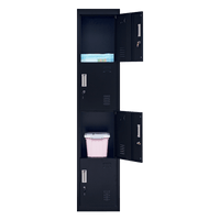 4-Door Vertical Locker for Office Gym Shed School Home Storage Kings Warehouse 