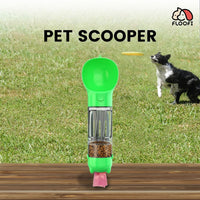 4 in 1 pet scooper & feeder Green FI-FD-113-XQ dog supplies Kings Warehouse 