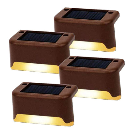 4 Pack SolarPower Deck Lights Outdoor Step Lights Waterproof LED lights Kings Warehouse 