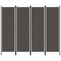 4-Panel Room Divider Anthracite 200x180 cm Kings Warehouse 