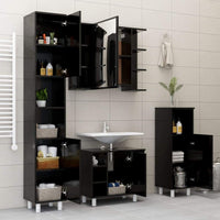 4 Piece Bathroom Furniture Set Black Kings Warehouse 