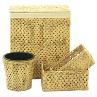 4 Piece Bathroom Set Water Hyacinth Kings Warehouse 