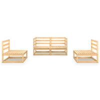 4 Piece Garden Lounge Set Solid Pinewood Kings Warehouse 