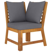 4 Piece Garden Lounge Set with Cushion Solid Acacia Wood Outdoor Furniture Kings Warehouse 