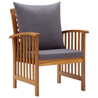 4 Piece Garden Lounge Set with Cushions Solid Acacia Wood (310258+310264) Kings Warehouse 