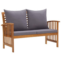 4 Piece Garden Lounge Set with Cushions Solid Acacia Wood (310258+310264) Kings Warehouse 