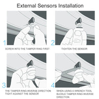 4 Sensor Solar Wireless TPMS Car Tire Tyre Pressure System Monitoring External Kings Warehouse 