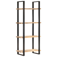 4-Tier Bookcase 80x40x180 cm Rough Mango Wood Kings Warehouse 