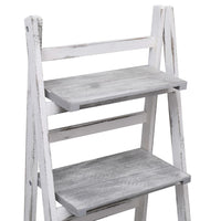 4-Tier Plant Stand Grey 43x33x113 cm Wood Kings Warehouse 