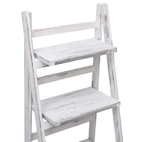 4-Tier Plant Stand White 43x33x113 cm Wood Kings Warehouse 