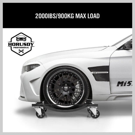 4 x Heavy Duty Wheel Dolly 450 kg 1000 lb Car Vehicle Positioning Jack Platform Kings Warehouse 