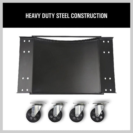 4 x Heavy Duty Wheel Dolly 450 kg 1000 lb Car Vehicle Positioning Jack Platform Kings Warehouse 