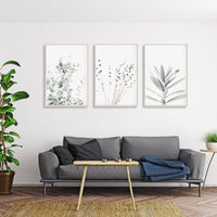 40cmx60cm Lavender Eucalyptus 3 Sets Wood Frame Canvas Wall Art Kings Warehouse 