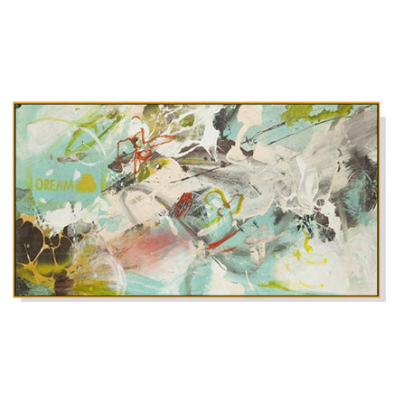 40cmx80cm Dream Dream Gold Frame Canvas Wall Art Kings Warehouse 