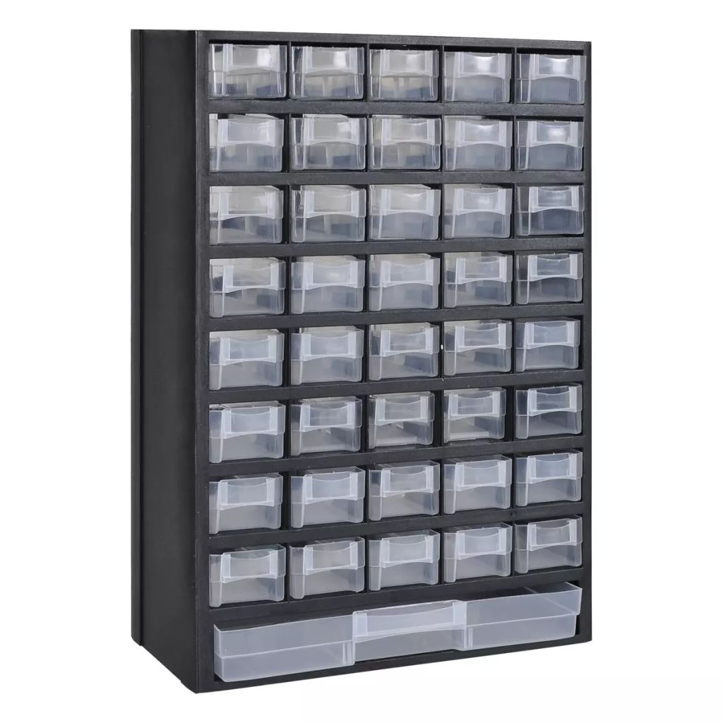 41-Drawer Plastic Storage Cabinet Tool Box Kings Warehouse 
