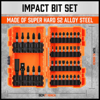 42Pc Impact Screwdriver Bit Set Magnetic Drill Holder Socket Drilling Adapter Kings Warehouse 