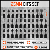42Pc Impact Screwdriver Bit Set Magnetic Drill Holder Socket Drilling Adapter Kings Warehouse 