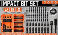 42Pc Impact Screwdriver Bit Set Magnetic Drill Holder Socket Drilling Adapter Kings Warehouse 