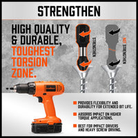 42Pc Impact Screwdriver Bit Set Magnetic Drill Holder Socket Drilling Adapter Kings Warehouse 
