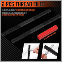48-Pieces SAE and Metric Thread Restorer Kit Fractional Metric Thread Restorer Kings Warehouse 