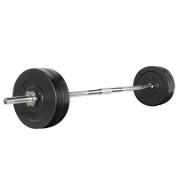 48kg Barbell Set Weight Plates Bar Lifting Bench 168cm Kings Warehouse 