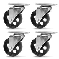 4Pc 3.5'' Heavy Duty Steel Castor Wheel Swivel Caster 500KG/EA Loading Capacity Kings Warehouse 