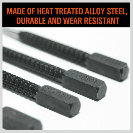 4Pc Nail Punch Set Heavy Duty Solid Steel Hole Punching Leather Gasket 0.8-3.2mm Kings Warehouse 